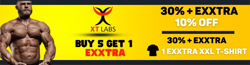 30% + EXXTRA 10% OFF + 1 EXXTRA XXL T-shirt!