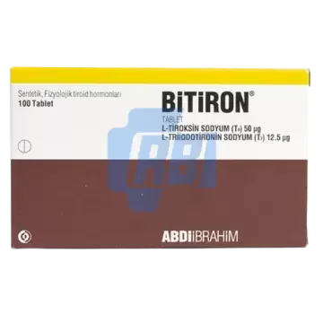 Bitiron (T3-T4 Mix) - 100 TABS X 50 MCG T4 + 12.5 MCG T3